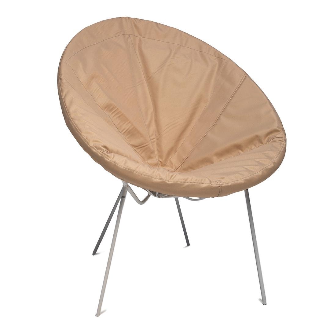 Кресло-стул садовый с подушкой-чехлом Acapulco из искусственного ротанга до 120 кг Бежевый (2675146216) - фото 1