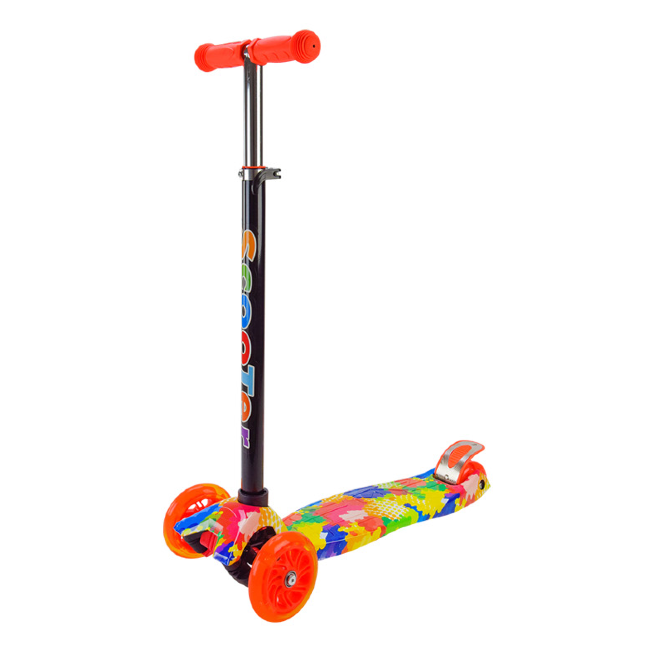 Детский самокат трехколесный SC2402 Оранжевый