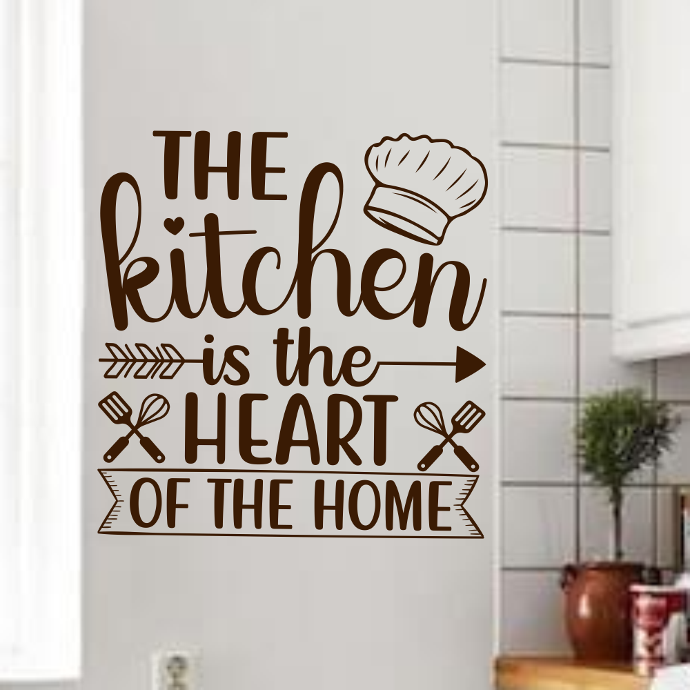 Наклейка Happy Pocket The kitchen is the heart 49х50 см Коричневый матовый (HP-072S-800M) - фото 3