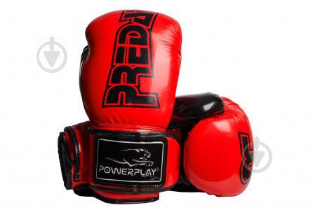Боксерські рукавиці PowerPlay 3017 карбон 16 унцій Червоні (PP_3017_16oz_Red)