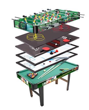 Настільна гра Avko GT04 6в1 футбол більярд теніс аерохокей