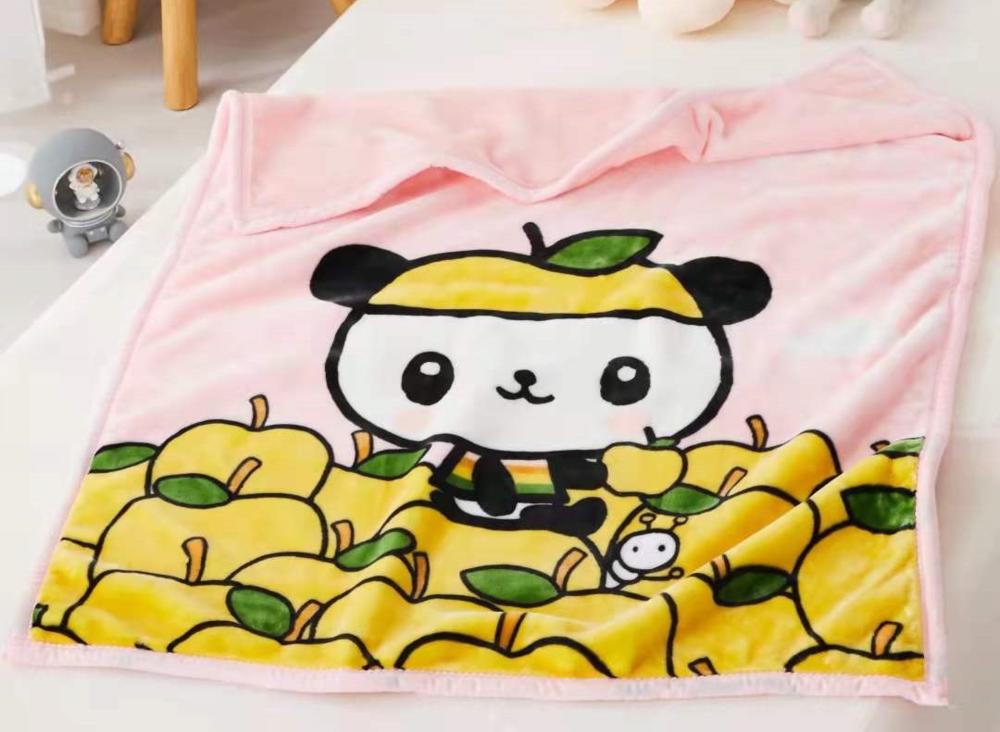 Плед детский Cotton home Яблочко 110х140 см двойной велсофт СН-1282-50-7 Розовый (DR0140 см76)