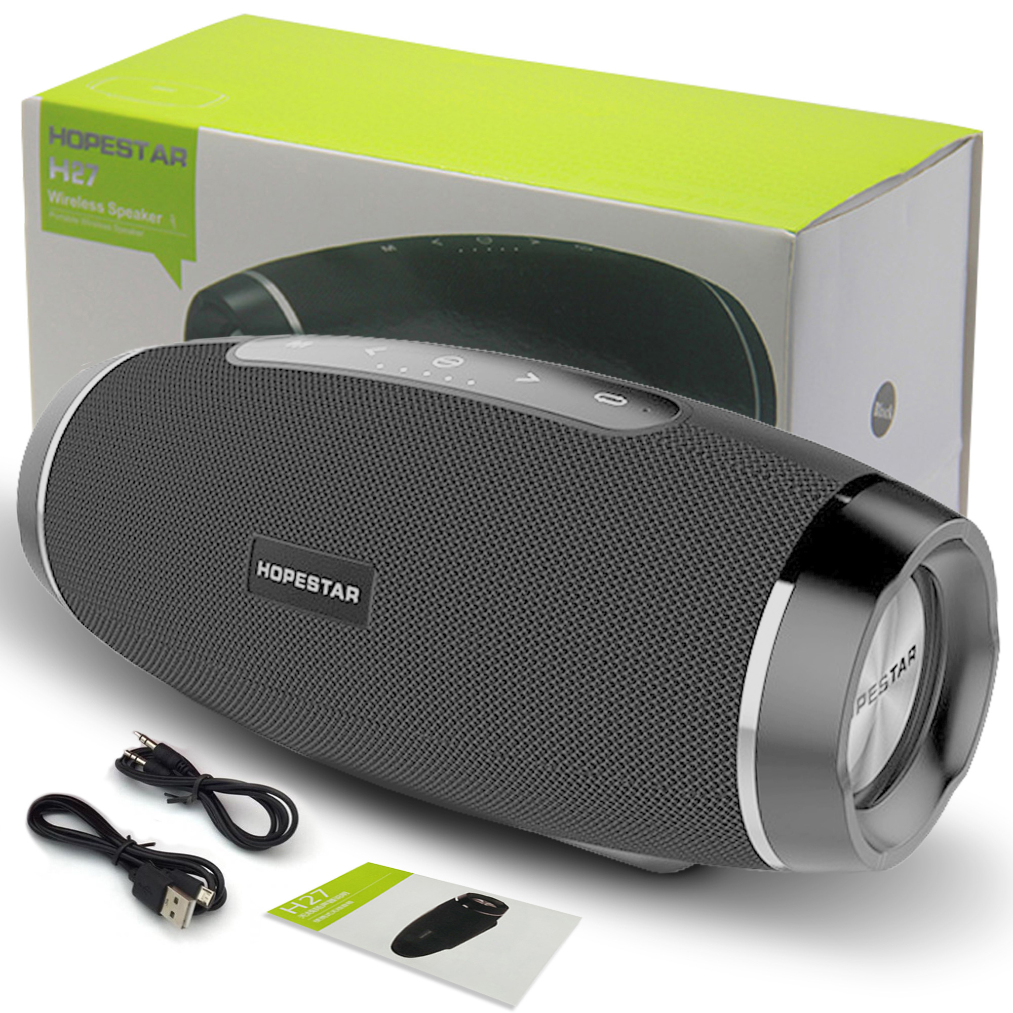 Акустическая система Hopestar PowerBank H27 Серый - фото 1 Акустическая система Hopestar PowerBank H27 Серый - фото 1