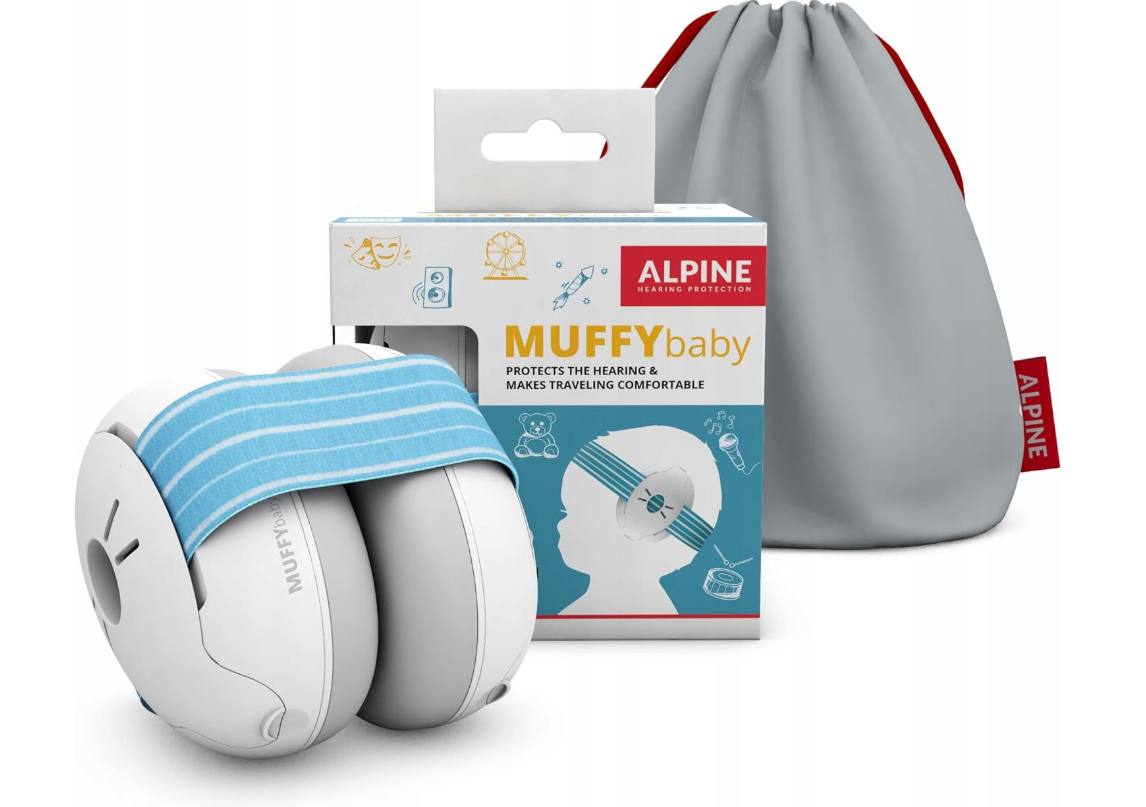 Навушники-накладки Alpine Muffy Baby для захисту слуху немовлят до 3 років Синій (31495315)