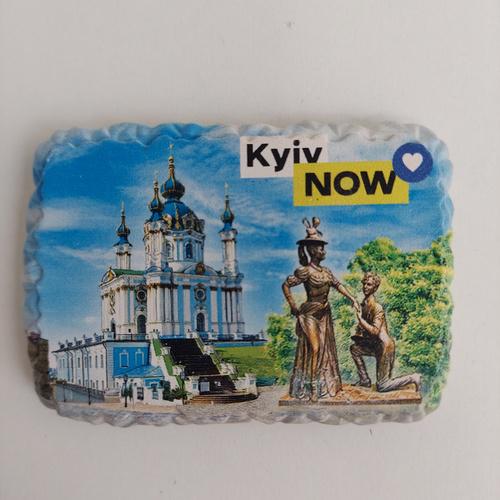 Магнит Kyiv Now Андыевская церковь поликерамический камень (20870)