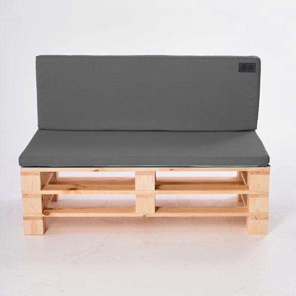 Комплект подушок для садових меблів SanchoBAG Оксфорд 120x40x5/120х80x5 см Сірий (pdm-1013-so305-12)