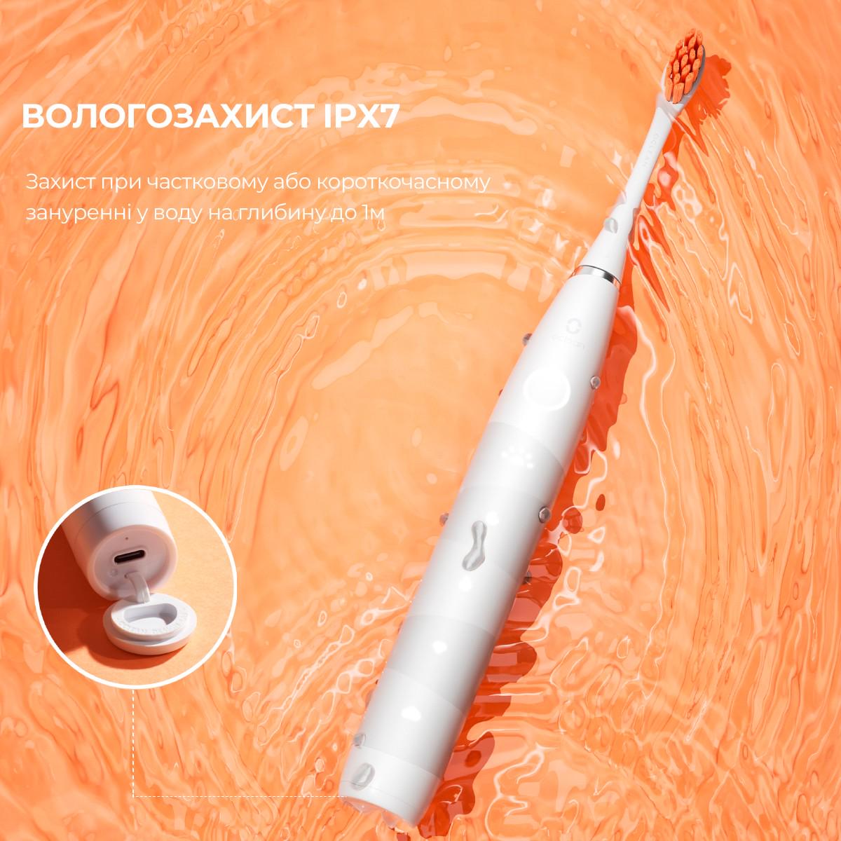 Електрична зубна щітка Oclean Flow S Sonic Electric Toothbrush White (00-00069532) - фото 8