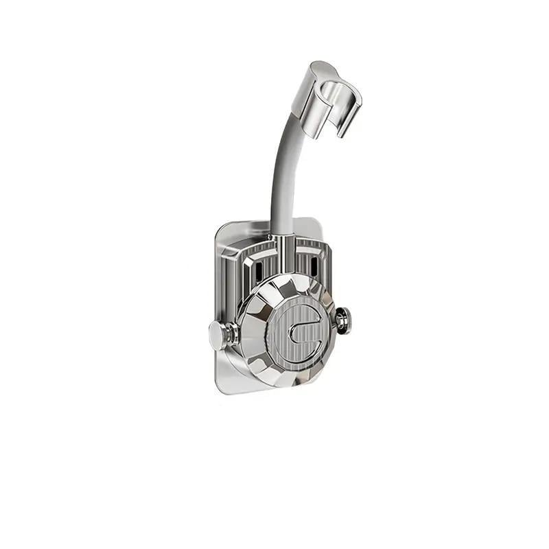 Тримач для душової лійки настінний самоклеючий з регулюванням Сріблястий (2789190650)