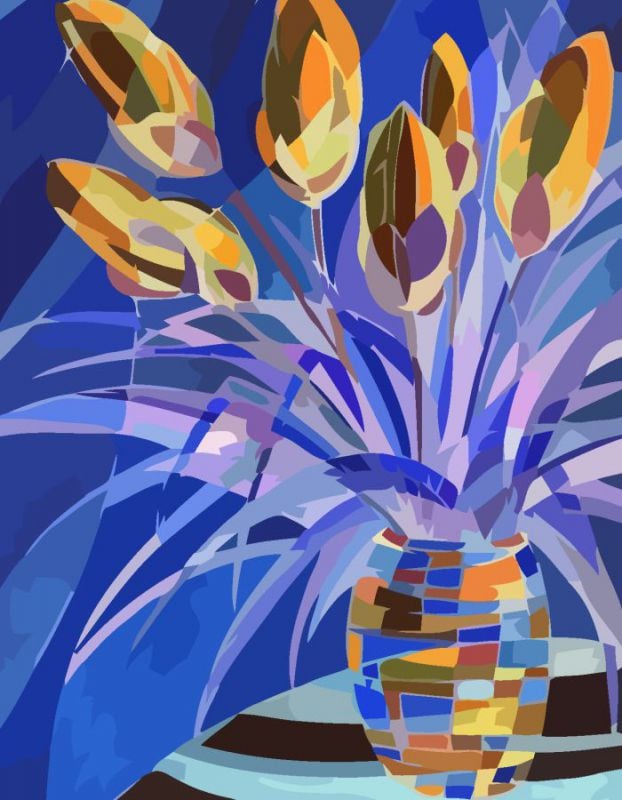 Картина по номерам Rosa Весенние цветы 35х45 см (N00013198)