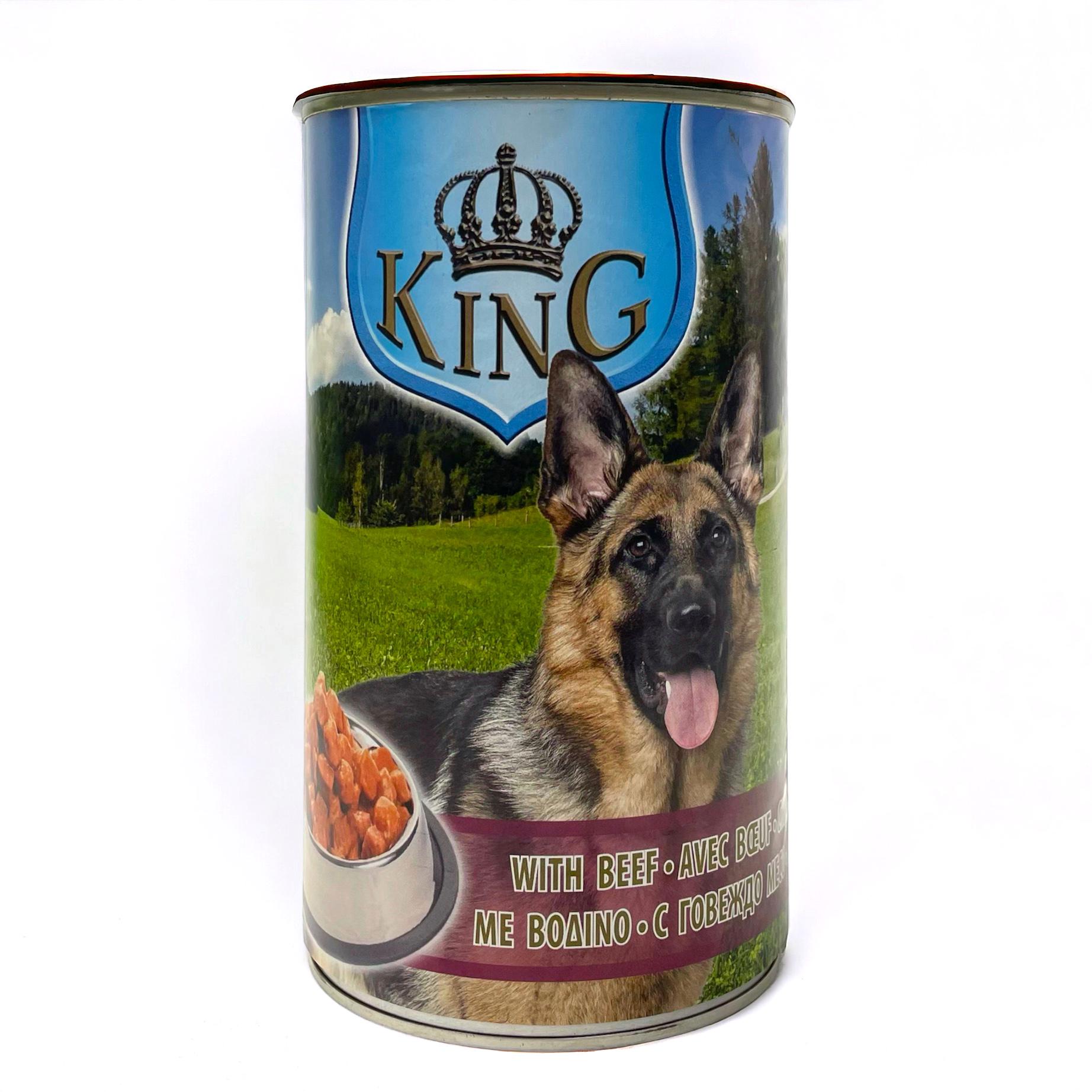 Консерва для собак King Dog говядина 1240 г