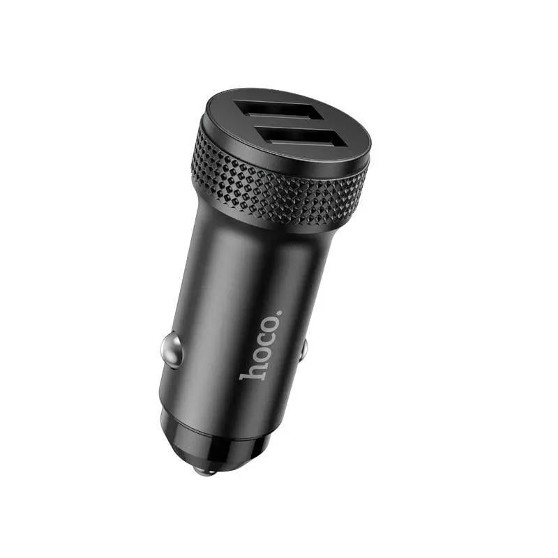 Зарядное устройство для телефонов Hoco Z49 Level dual port car charger Black (24816)