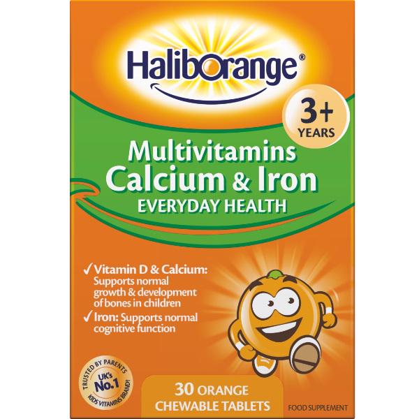 Мультиминеральный комплекс Haliborange Calcium & Iron Orange 30 chewable tabs (000020710)