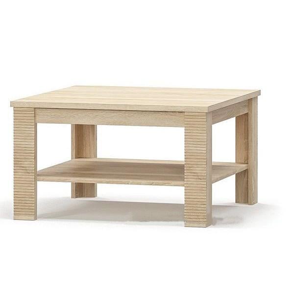 Стол журнальный Гресс 750x750x472 из ДСП дуб самоа Мебель Сервис