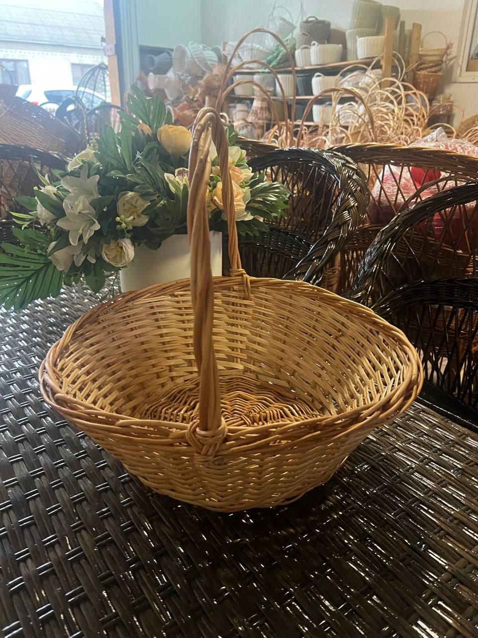 Корзина круглая на корпоративных подарков Сімейний Затишок Коричневый - фото 12 Корзина круглая на корпоративных подарков Сімейний Затишок Коричневый - фото 12