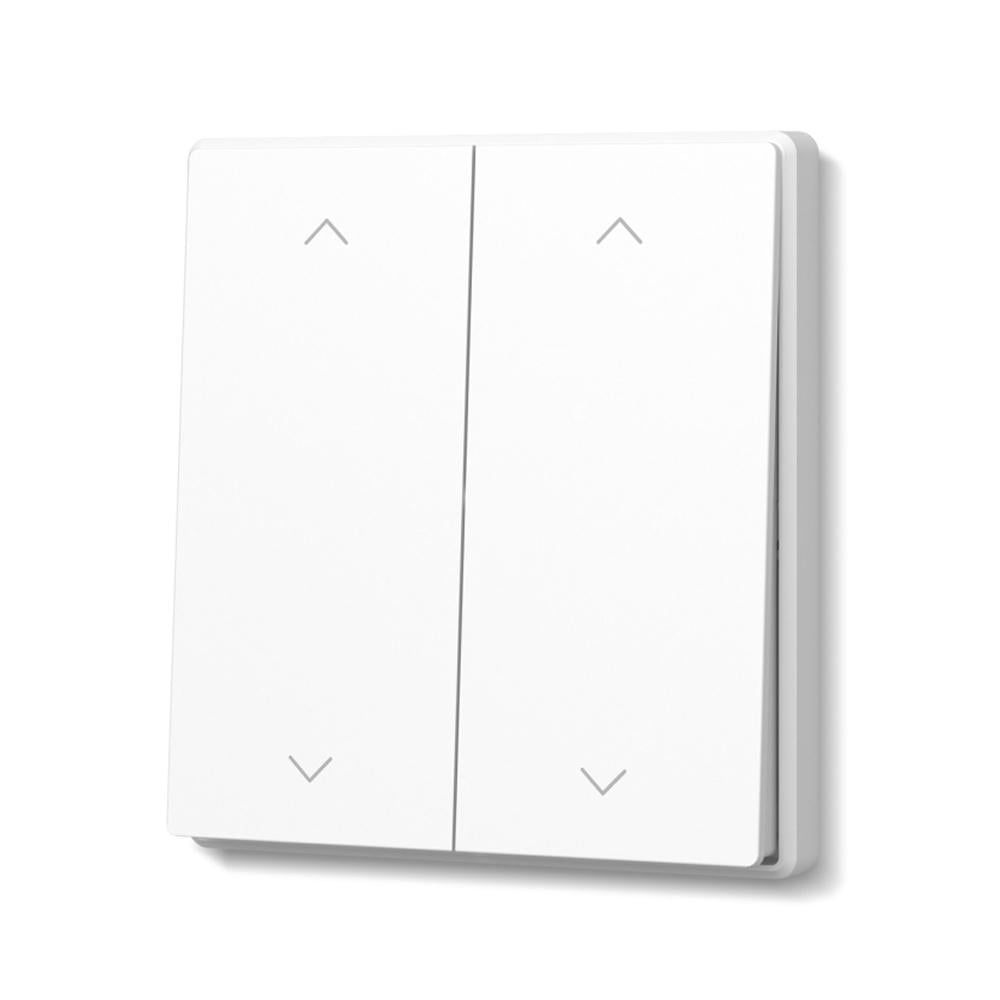 Выключатель двухклавишный Video Nota проходной Белый матовый (31578518)