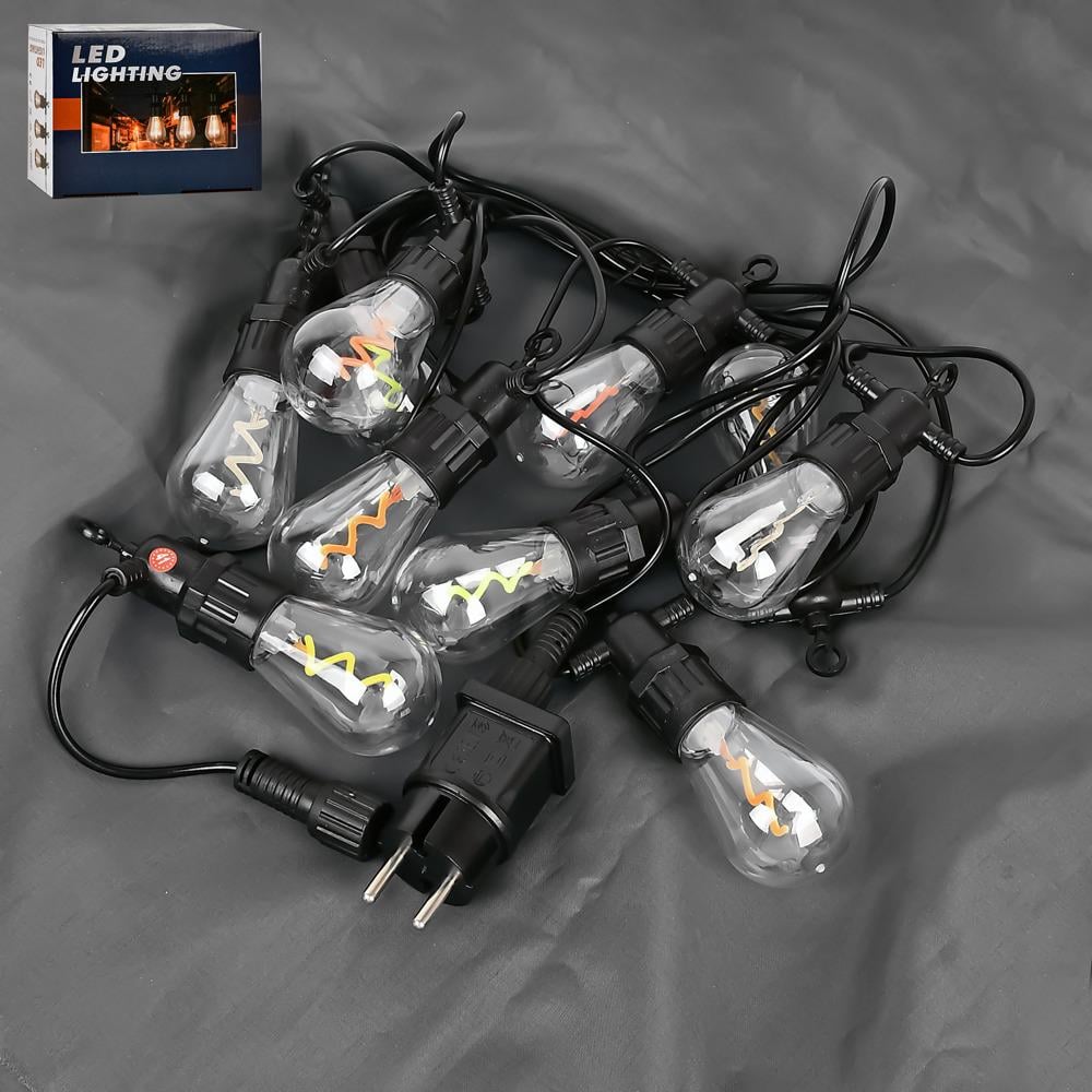 Гирлянда светодиодная наружная Лампочки спираль 5 м 10 led (R95899)