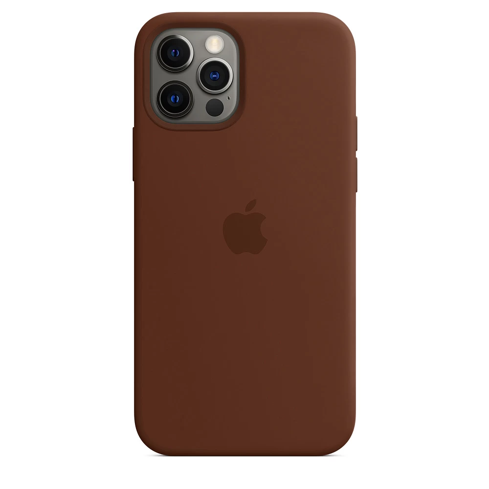 Силиконовый Чехол Накладка Silicone Case для iPhone 12 Pro Max Brown Силиконовый Чехол Накладка Silicone Case для iPhone 12 Pro Max Brown