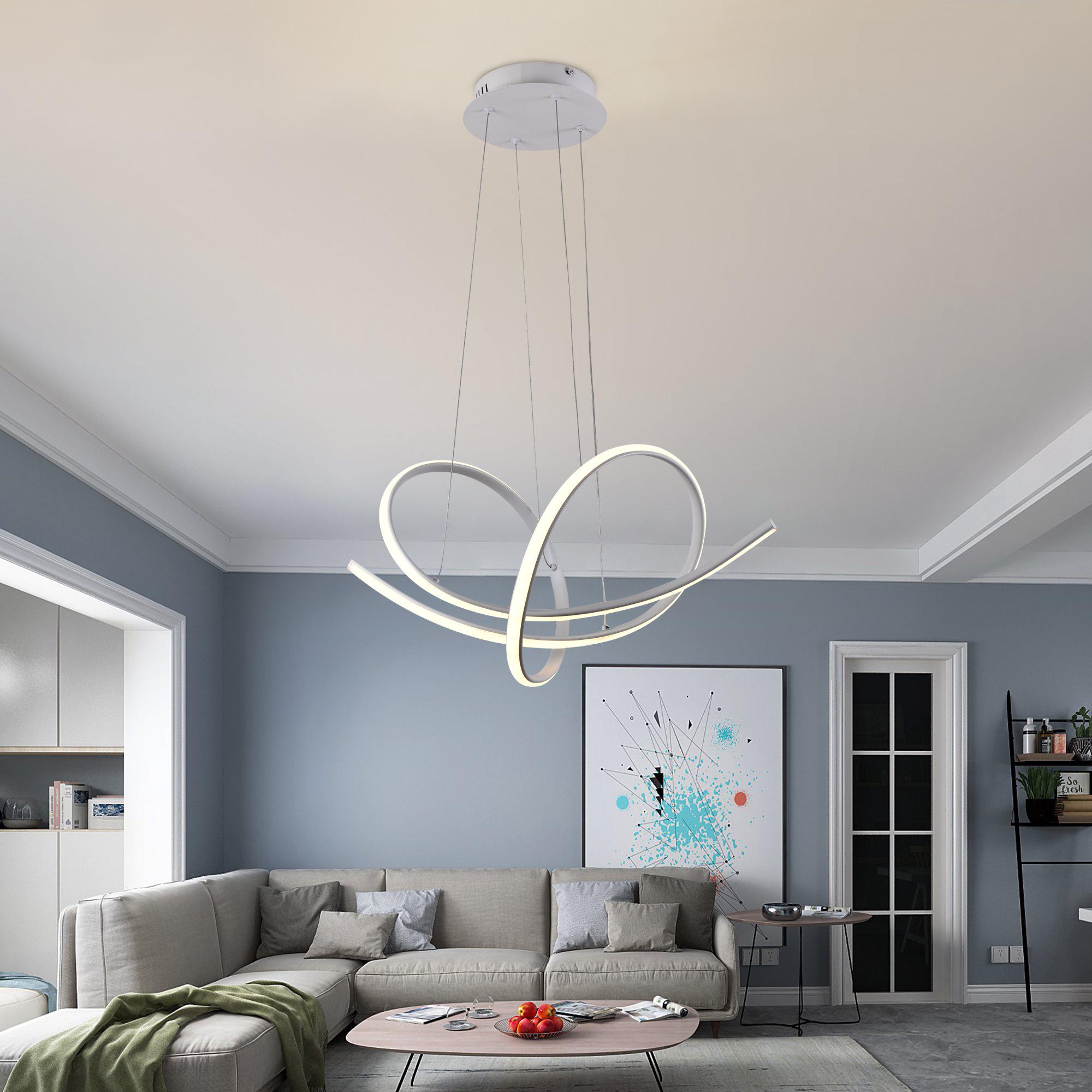 Люстра подвесная светодиодная Sirius LCD3063 WT Белый