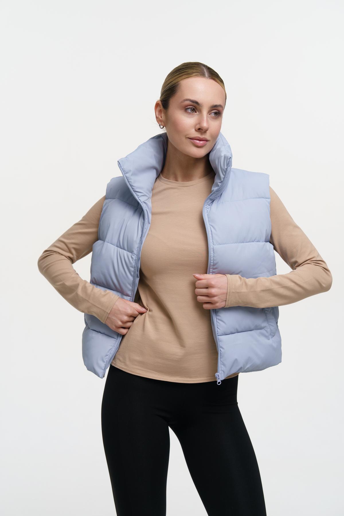 Жилетка жіноча укорочена Intruder Lola з утепленням M-L Блакитний (1343916509/5/2) - фото 8 Жилетка жіноча укорочена Intruder Lola з утепленням M-L Блакитний (1343916509/5/2) - фото 8