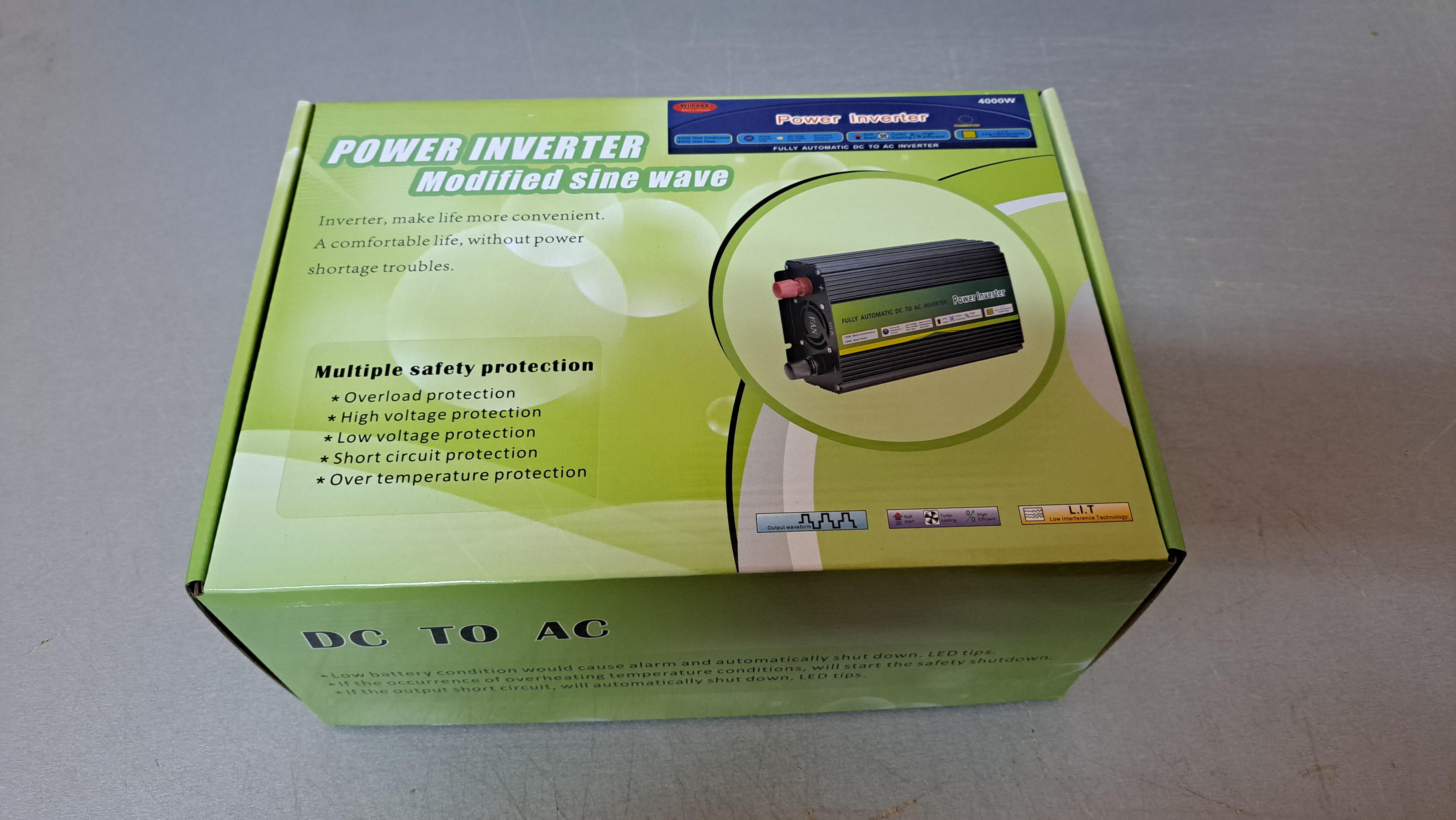 Преобразователь напряжения WIMPEX 12-220V 4000W с плавным пуском - фото 7 Преобразователь напряжения WIMPEX 12-220V 4000W с плавным пуском - фото 7