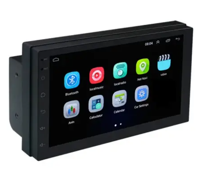 Автомагнитола 2/16 ГБ Android 8,1 Wi-Fi GPS 2xUSB 2 DIN 1024х600 7" Black (439048)