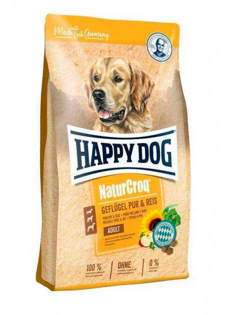 Корм Happy Dog NATUR CROQ Geflugel Pur & Reis для дорослих собак 15 кг (1469705942)