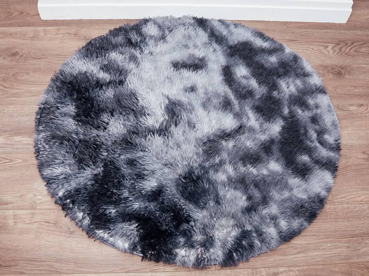 Килимок трава 100х100 см Графіт (Д-pol-kul-travka-001-03)