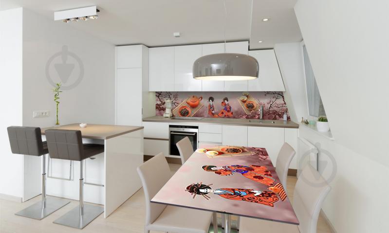 Наклейка виниловая на стол Zatarga «Гейши» 600х1200 мм Z180429st