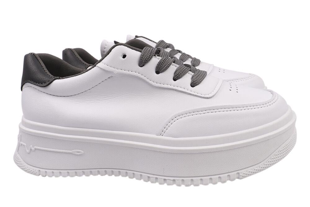 Кеди жіночі Gifanni зі шкіри на низькому ходу Білий (84-21DTC 38)