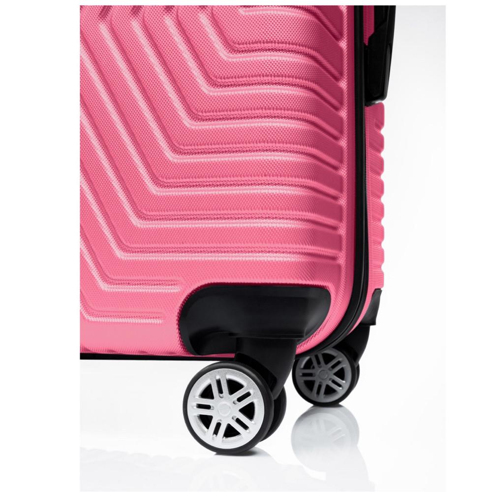 Чемодан Polo ПК016-М поликарбонат на 4-х двойных колесах средний М 70 л Нежно-розовый - фото 4 Чемодан Polo ПК016-М поликарбонат на 4-х двойных колесах средний М 70 л Нежно-розовый - фото 4