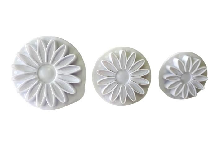 Набор кондитерских плунжеров для мастики и печенья Гербера 3 шт. (14072)