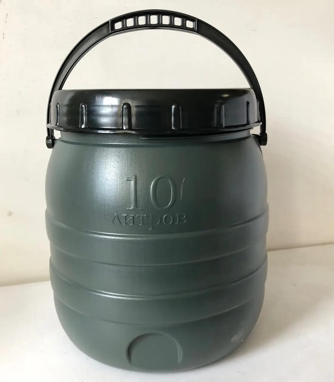 Бочка пищевая Консенсус 10 л горловина 190 мм и уплотнительное кольцо 280х240 мм (2561637386)