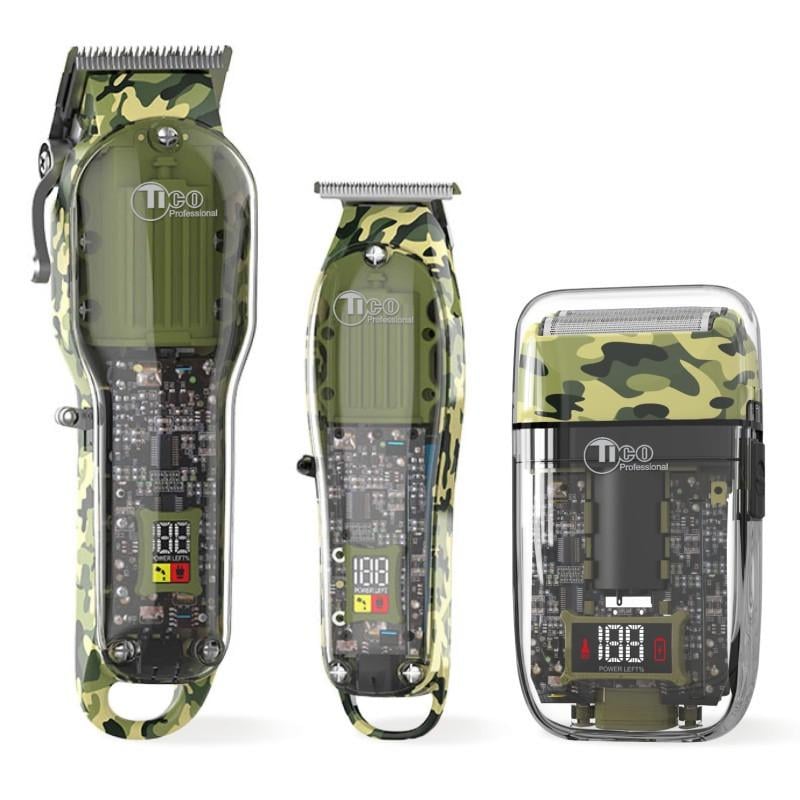 Набір машинок для стрижки Tico Professional 100438 Military (2125467894)