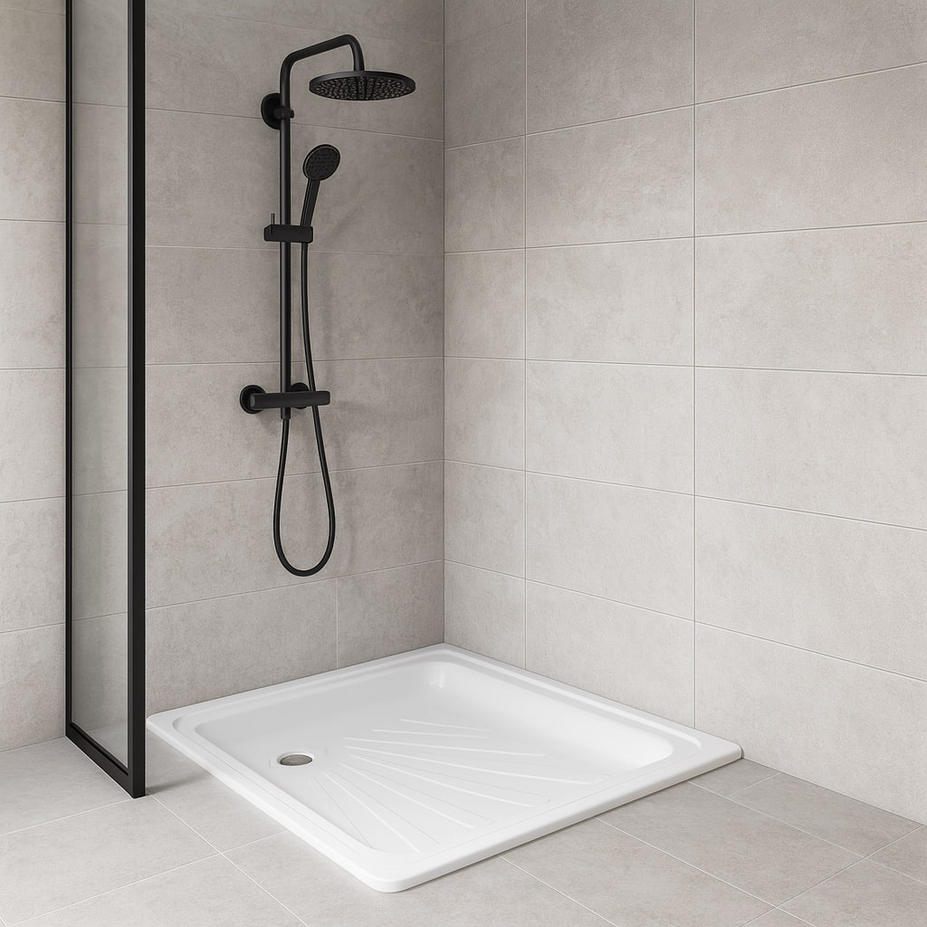 Душевой квадратный поддон Insana Quadro 90х90х15 см мелкий стальной установочный (А0058798) Душевой квадратный поддон Insana Quadro 90х90х15 см мелкий стальной установочный (А0058798)