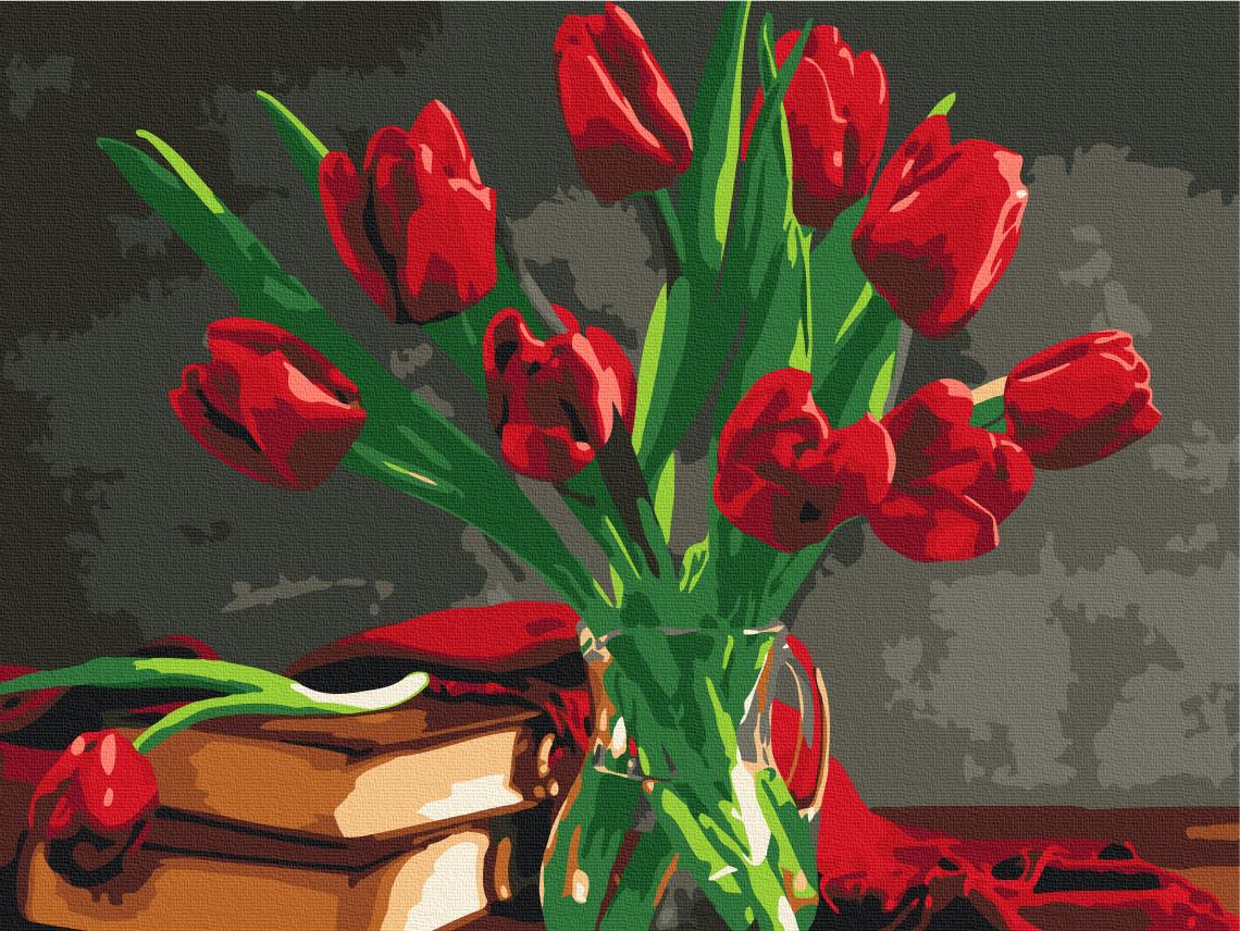 Картина по номерам Brushme Букет тюльпанов 30x40 см (RBS8115)