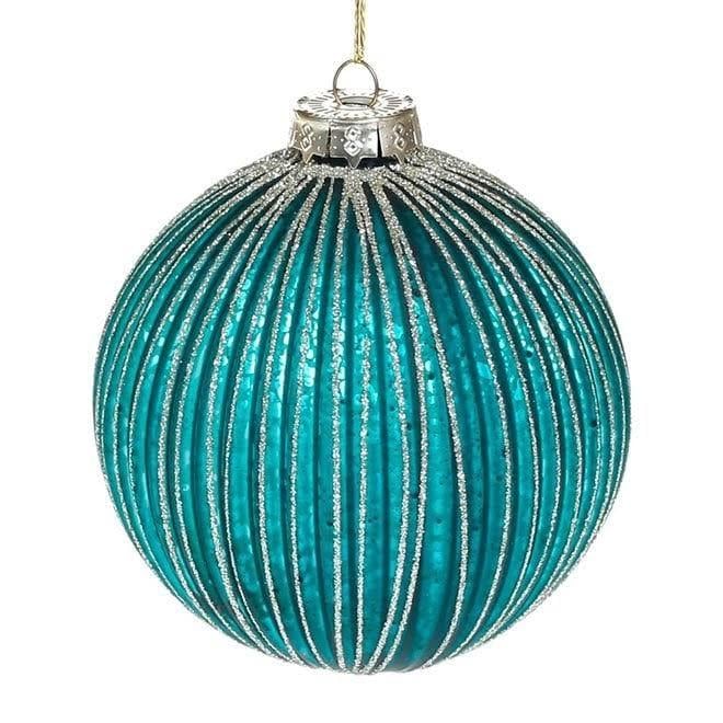 Набор шариков стеклянных новогодних 10 см 4 шт. (12590)