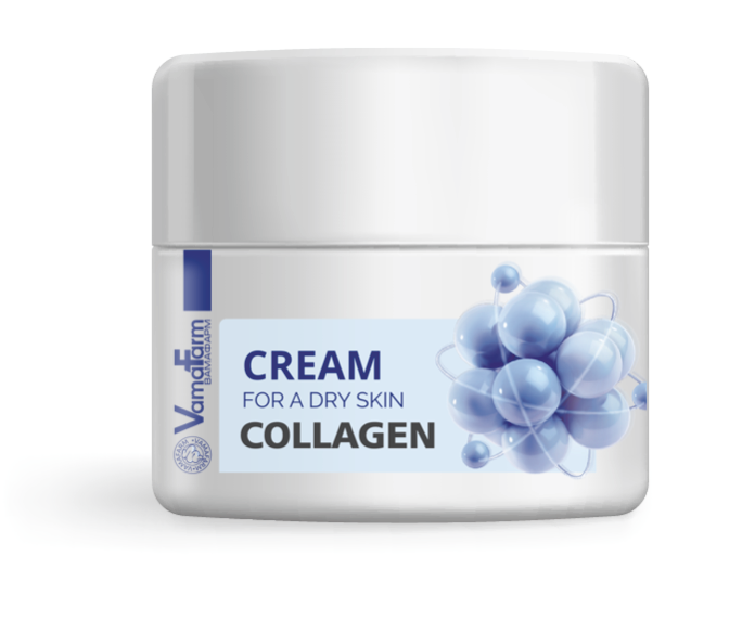 Крем для сухой кожи лица и тела с коллагеном VamaFarm 300 мл