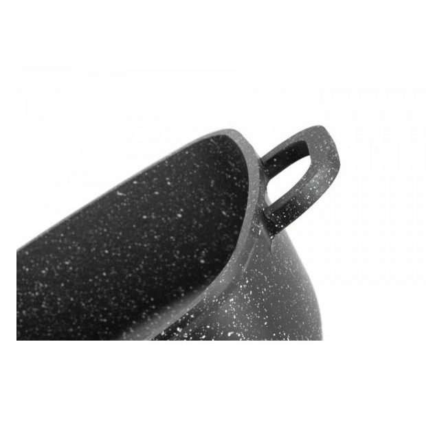 Кастрюля гранитная квадратная с крышкой Edenberg 5/6,5 л 28 см Черный (EB-811) - фото 3 Кастрюля гранитная квадратная с крышкой Edenberg 5/6,5 л 28 см Черный (EB-811) - фото 3