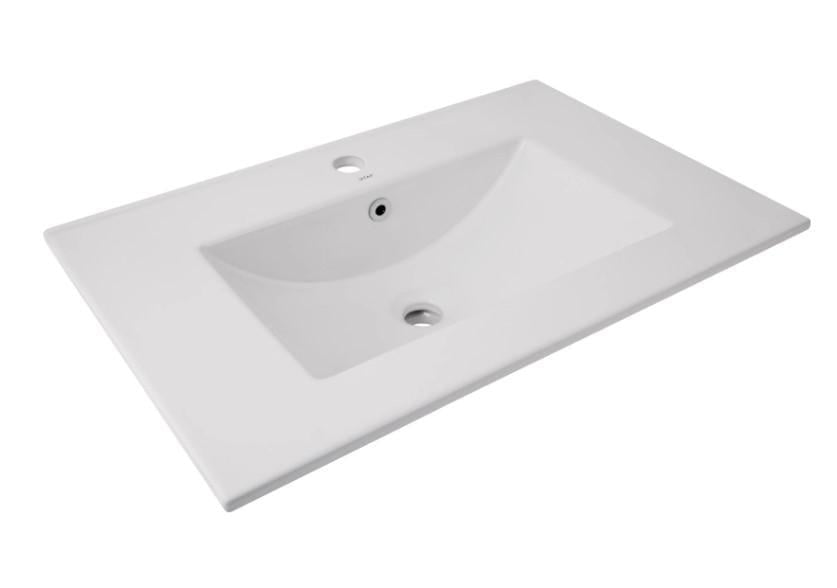 Раковина врезная мебельная Qtap Albatross 720х460х180 мм без донного клапана White (QT01113070CW1)