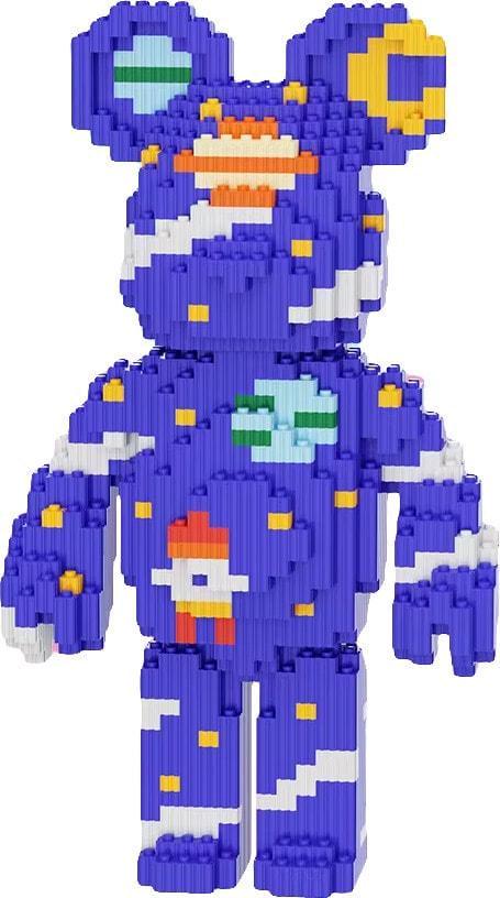 Конструктор 3D Magic Blocks SHLab BB-08 BearBrick Fantasies 3000 деталей 29 см Blue (37447)