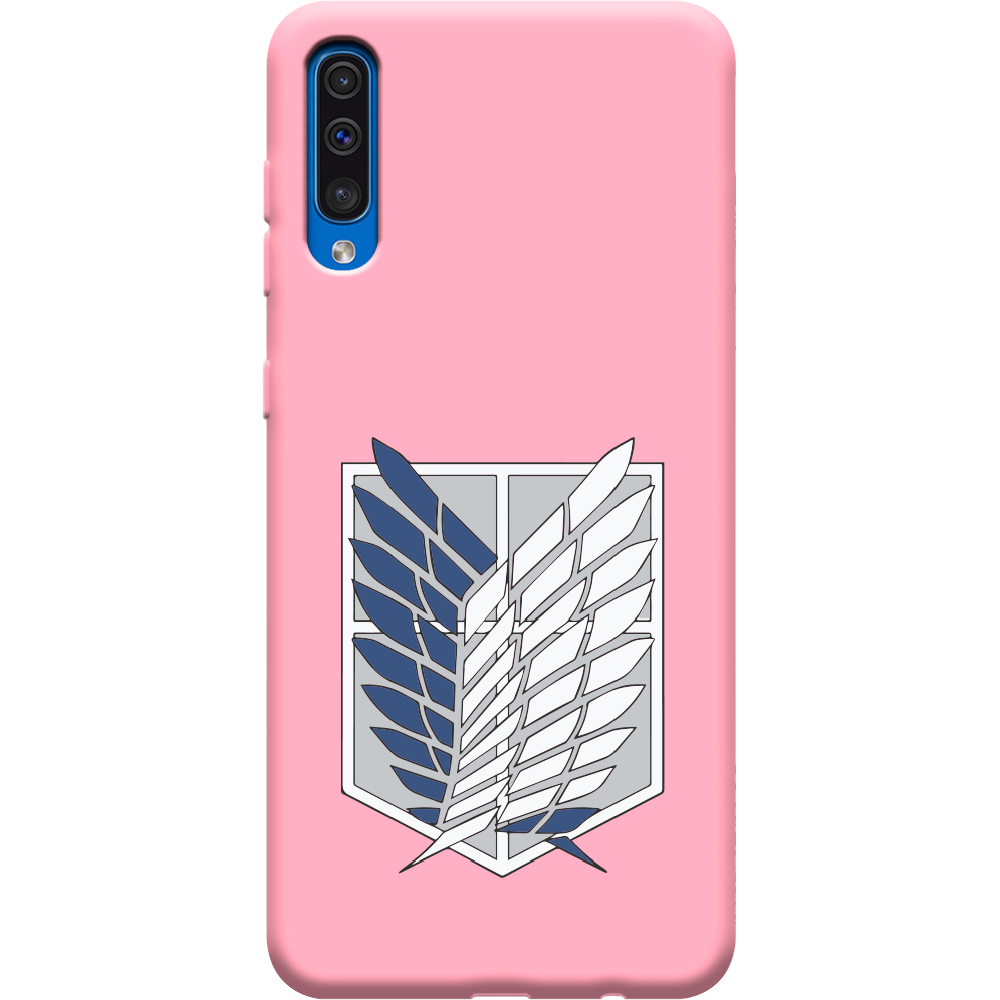 Чохол Boxface Samsung A505 Galaxy A50 Атака Титанів Крила Свободи Рожевий силікон (36417-bk88-37015)