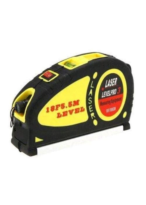 Лазерный уровень Laser Level Pro 3 LV-05 с рулеткой 5,5 м (Art №9636 )