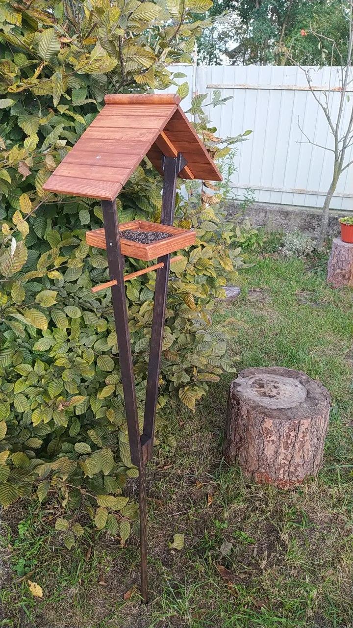 Кормушка разборная для птиц Фале из дерева 38х16х160 см - фото 7 Кормушка разборная для птиц Фале из дерева 38х16х160 см - фото 7