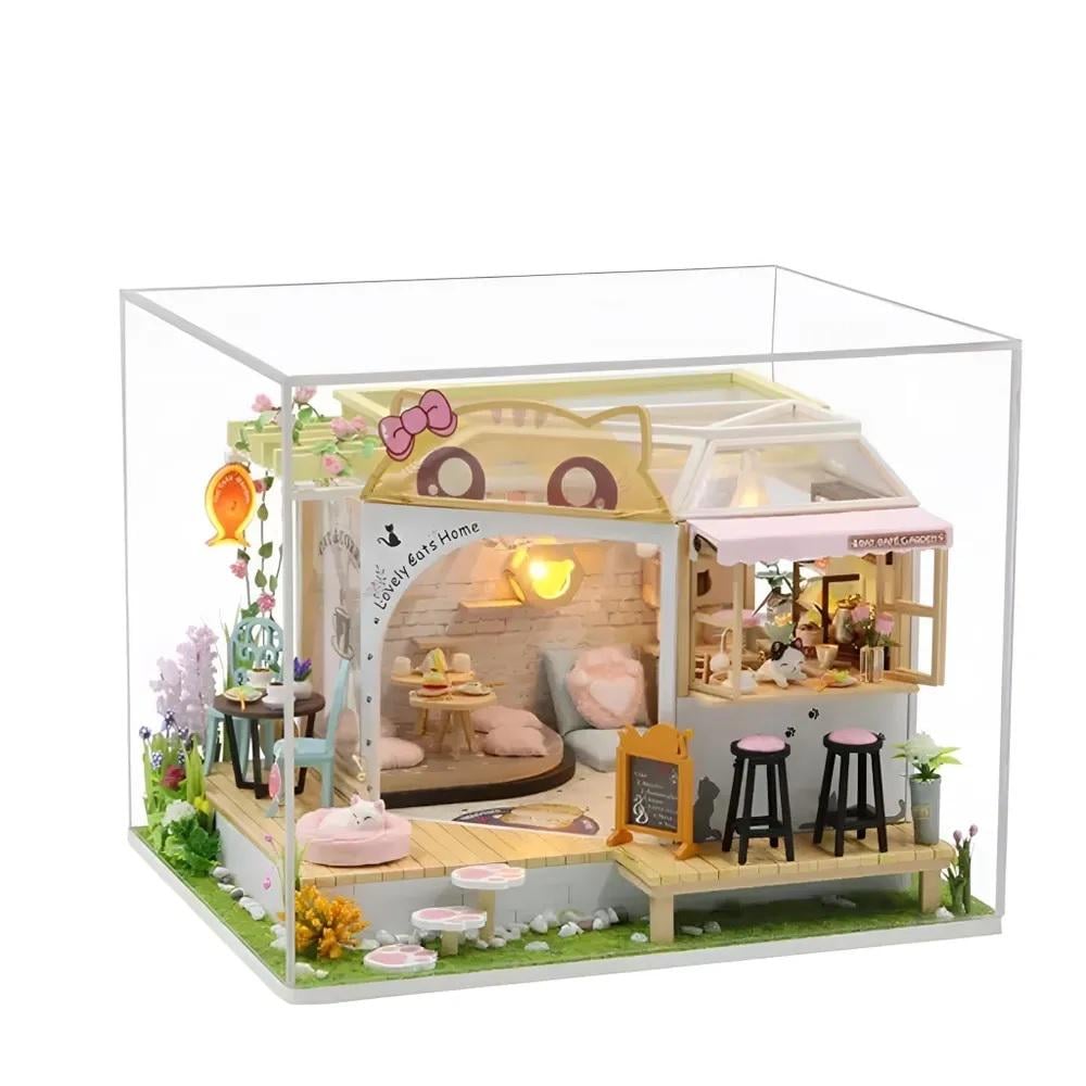 Румбокс DIY M2111 Cat Cafe с куполом (1024/2)