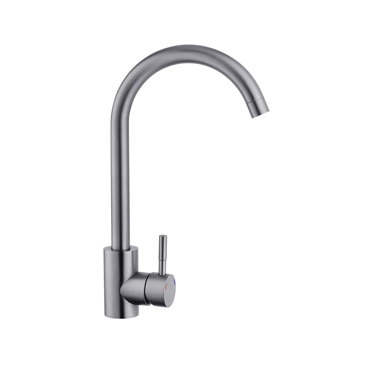 Смеситель для кухни Kroner KRP Edelstahl Klassisch SCH035PVD Графитовый (CV024351)