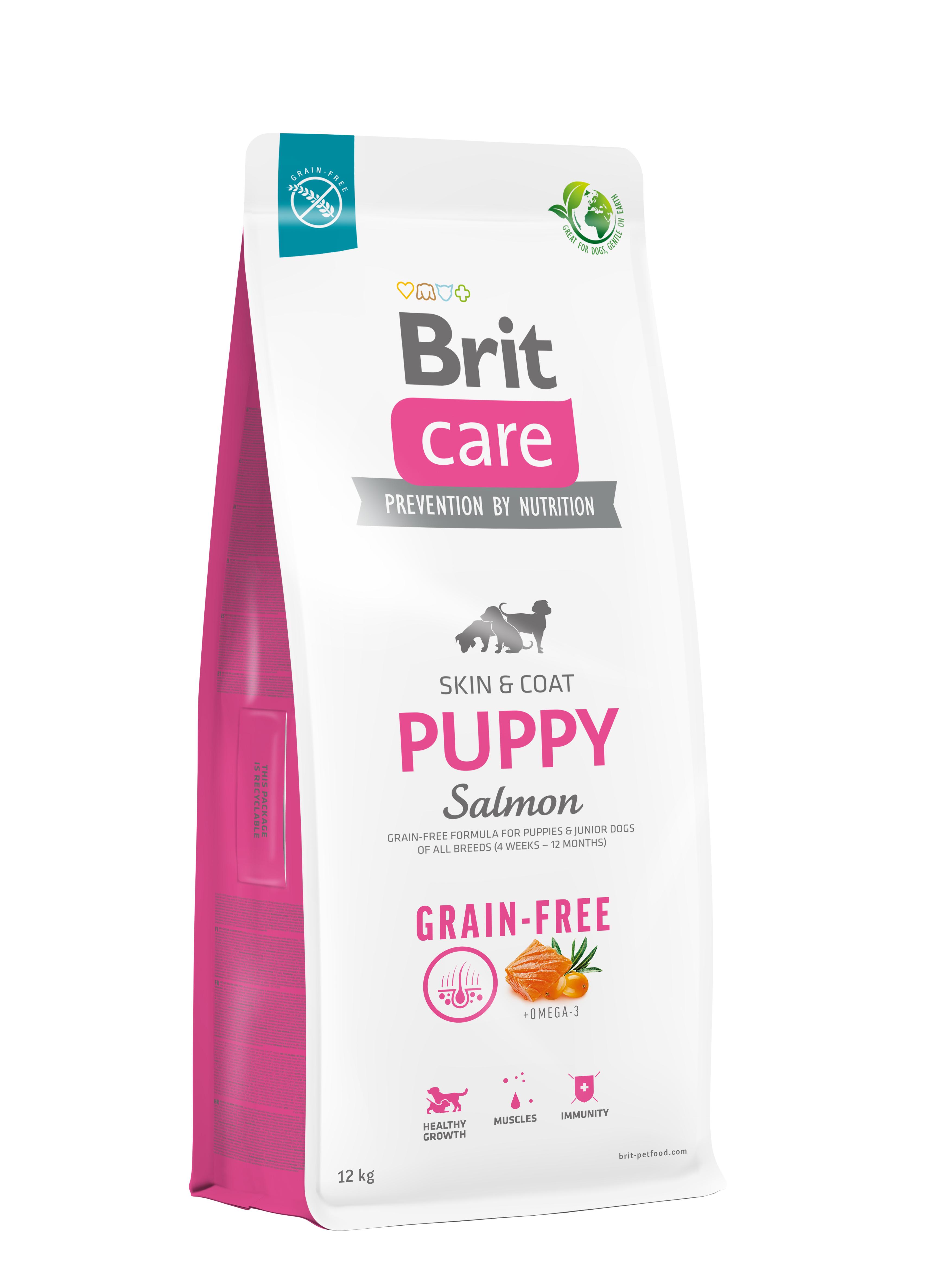 Корм для щенков Brit Care Dog Grain-free Puppy беззерновой с лососем 12 кг (172195)