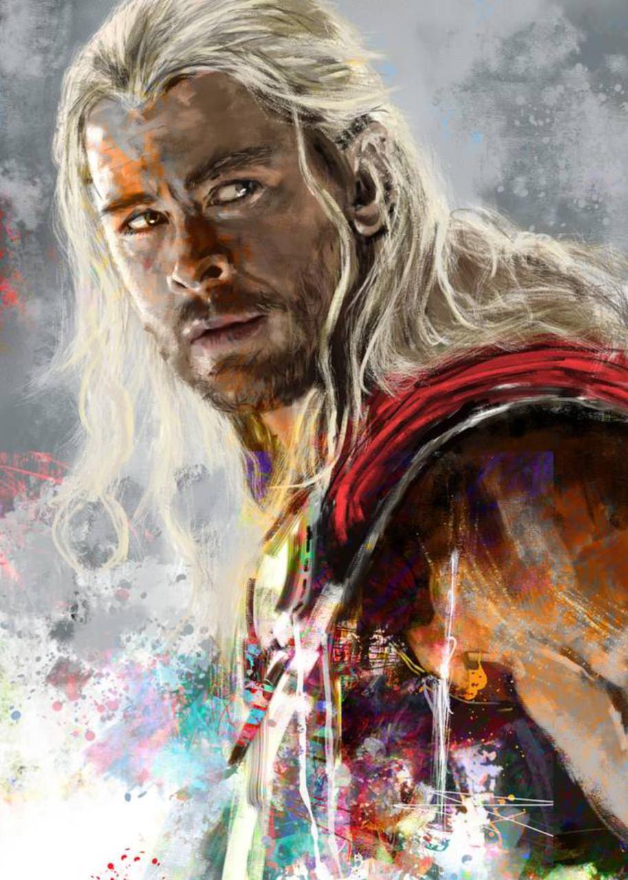 Картина постер Gee! Thor Тор персонаж з фільму 40х60 см TR.09.020