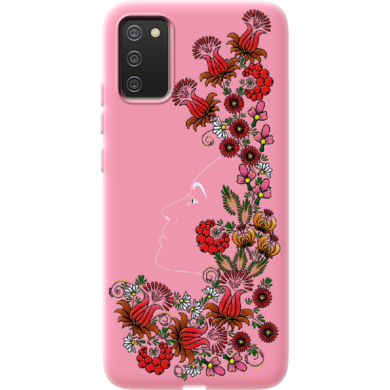 Чохол BoxFace Samsung A025 Galaxy A02S 3D Ukrainian Muse Рожевий силікон (41511-bk64-41676)