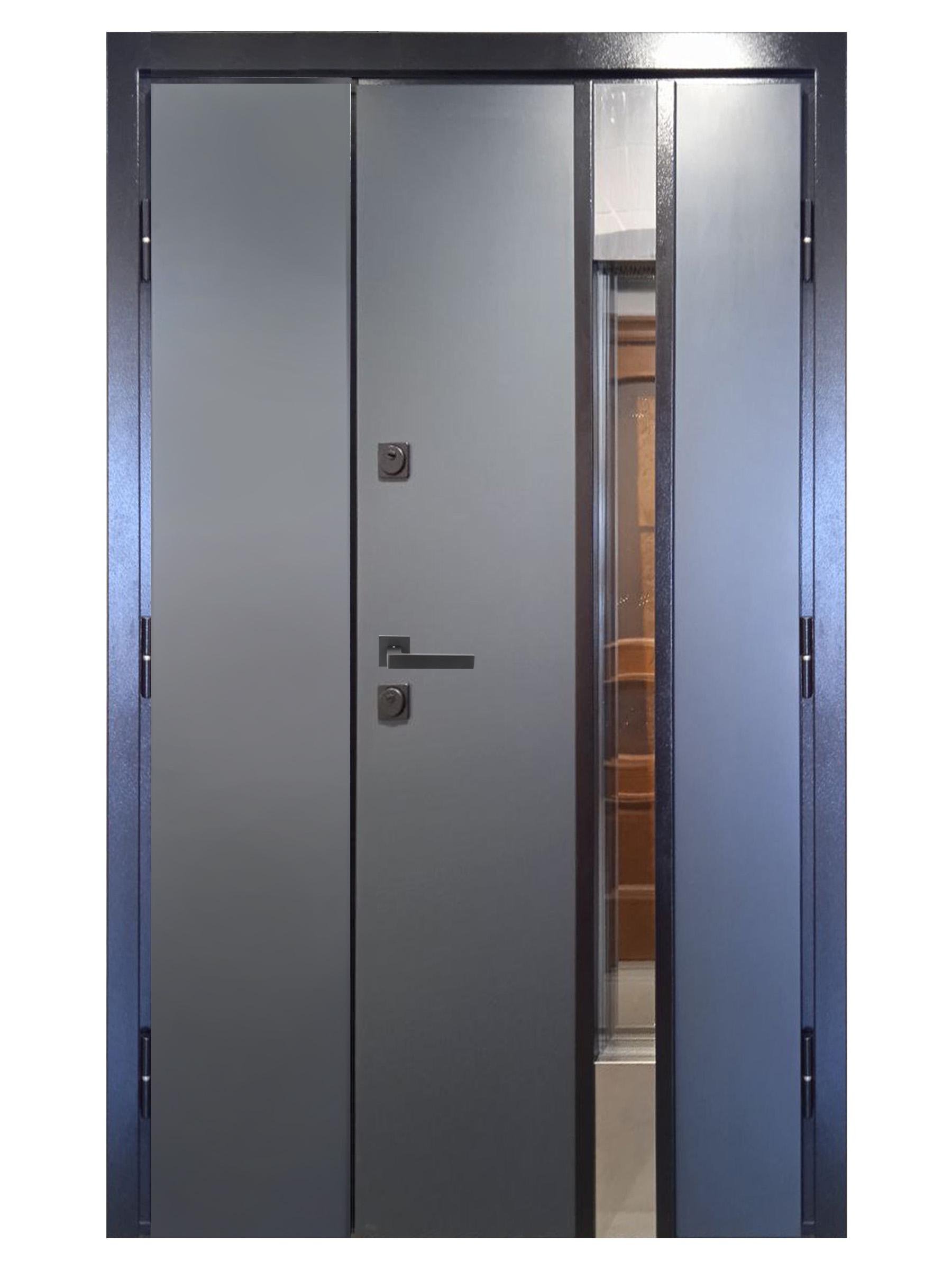 Двері вхідні Максимум NPL17 2040х1200 мм Антрацит (72500628)