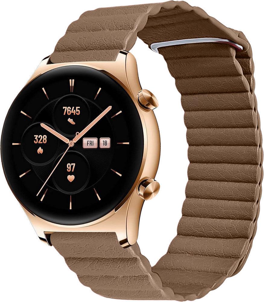 Ремінець шкіряний Genis для Honor Watch GS 3 Brown (39608-30)